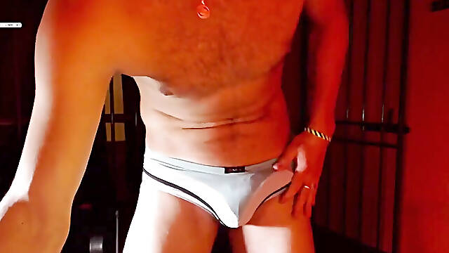 Jerking My Big Veiny Cock in the Ring
