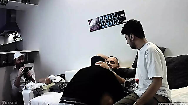 German Arab Bareback with Black Apprentice (actioncam)
