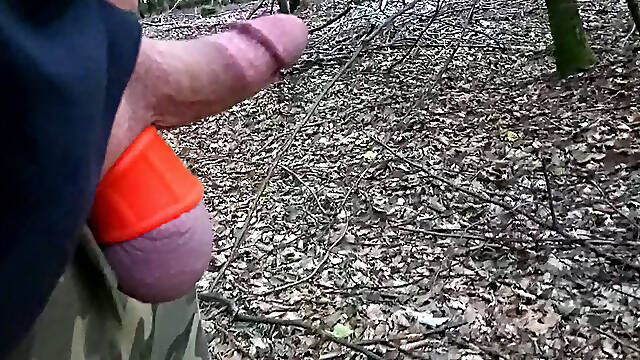 Outdoor in the forest snotted