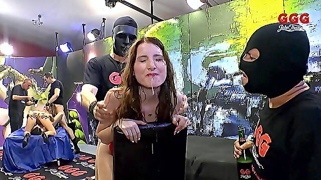 Ggg John Thompson - Cum Dump Girl Gets Spitroasted