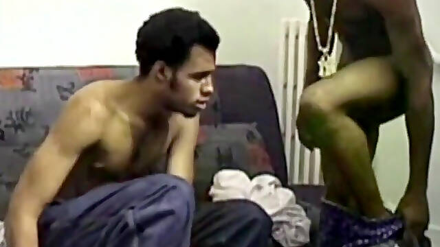 Straight boy accepts to fuck his gay friend sexy ebony bottom