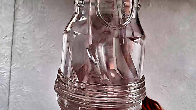 Trans Girl Fucks a Fleshlight While You Watch From Below