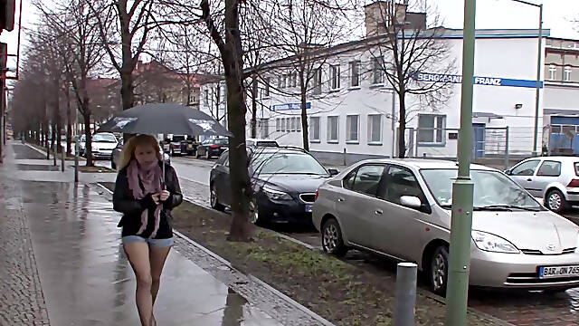 Sexy blonde German slut fucked on the pool table