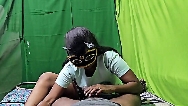 Tamil Wife Blowjob to Husband Friend