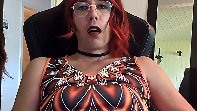 Sissy Jerking off and Eating Her Cum