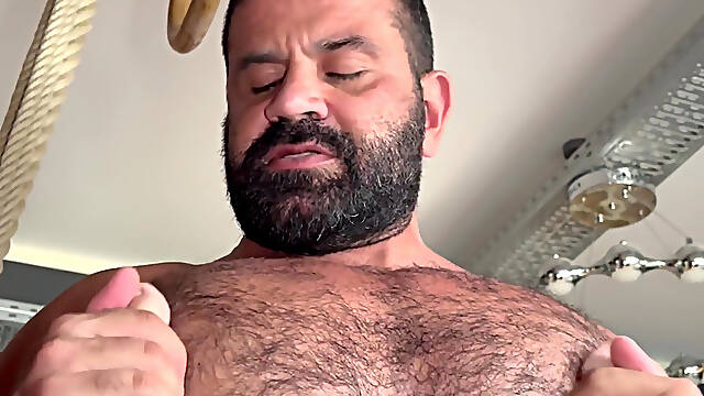 Karate Fighter Gets His Muscles Worshipped and Jerks off