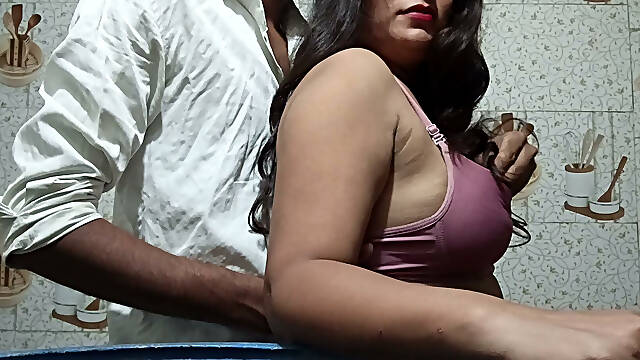 Sexy neighbor in the kitchen part 1