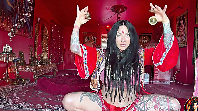 Busty Goddss Jenevieve Hexxx Belly Dances and Shows Her Amazing Curves!