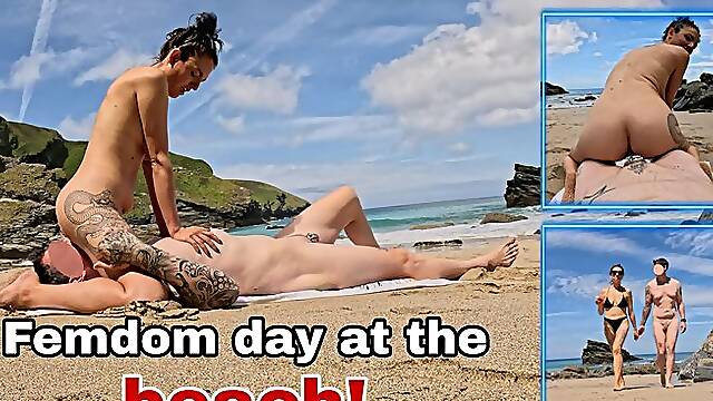 Femdom Day at the Beach