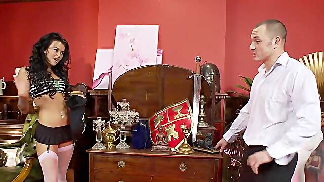 Sexy Brunette Tries to Sell XXX Valuables - Hot Porn!