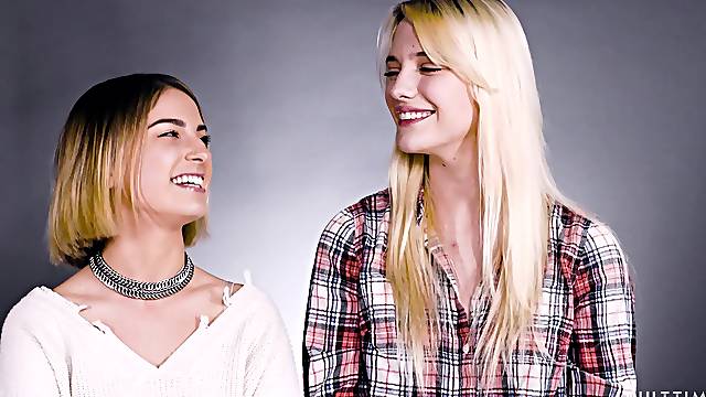 Teens Kristen Scott and Kenna James enjoy having lesbian sex