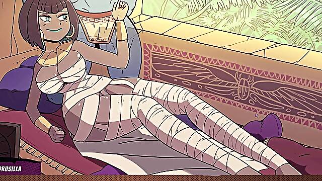 ❤️ Egyptian goddess Collects man milk From Another successful Man ❤️
