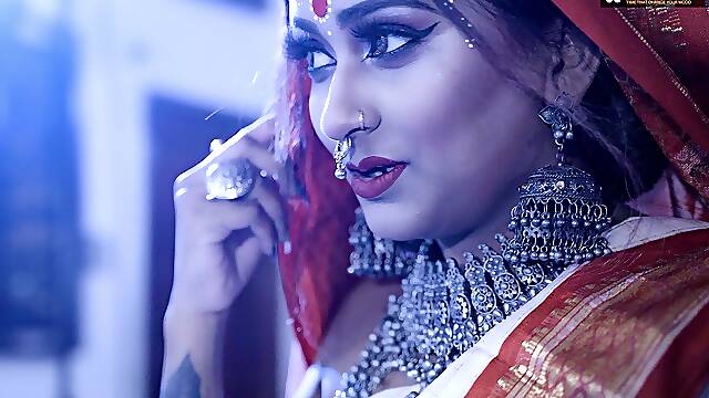 Husband Shares His Cute 18 Years Old Newly Married Wife with His Friend at Wedding Night - Threesome Fuck