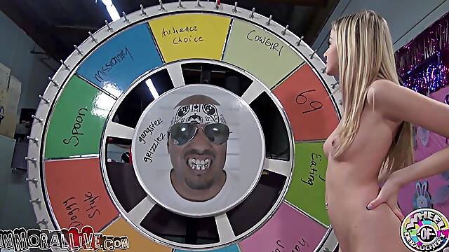 Sinful Abigail Johnson was punished in the spinning tale of Wheel of Debauchery