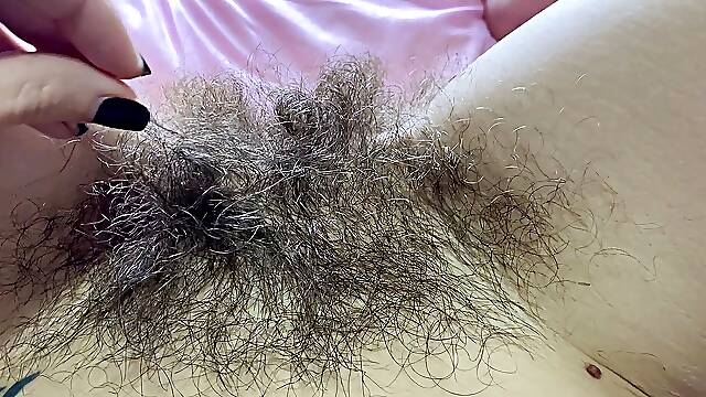 New hairy pussy compilation big clit closeup