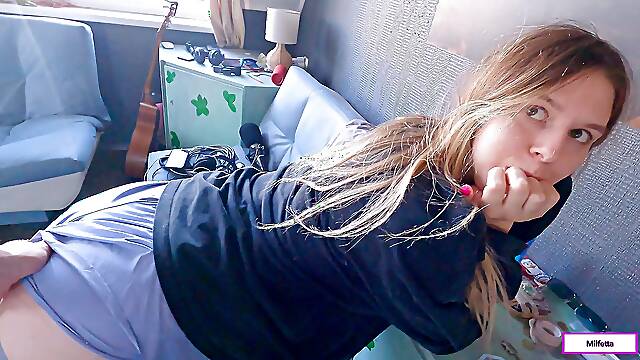 Just Don't Cum in My Pussy, Stepson - Family Fantasy