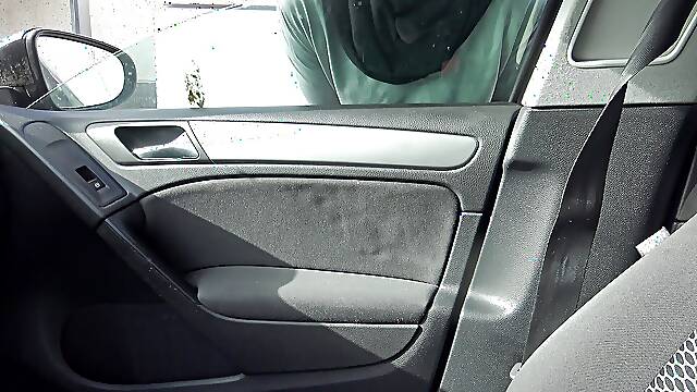 Algerian Prostitute with a Tourist in Her Car in a Suburb of Marseille