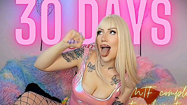 30 Days Mtf Complete Transformation - Slut Training - Crossdressing - Bimbofication - Femdom POV