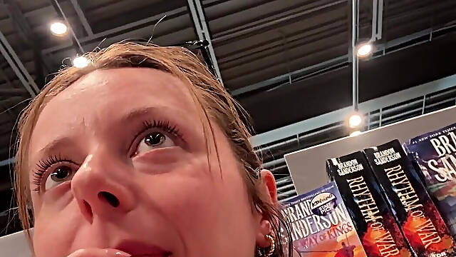 Trying Not to Cum in the Bookstore While Hunting for Smut