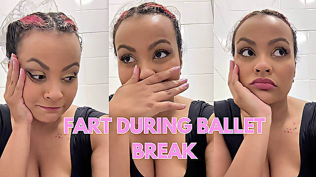 Gassy Ballerina Trying Not to Fart During Show Break