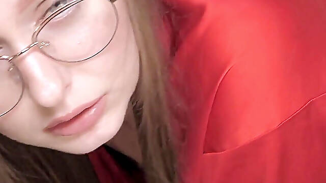 My Cuckold Husband, Watch Me Suck His Cock, Watch Him Fuck Me and Cum in My Pussy