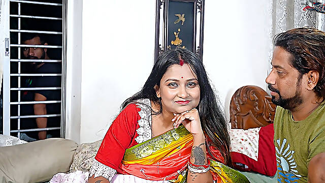 Desi Bhabhi Hardcore Fuck with Her Two Local Debar Full Movie ( Hindi Audio ) When She Was Alone at Home