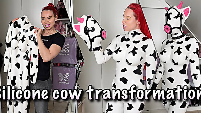 Silicone Catsuit Transformation