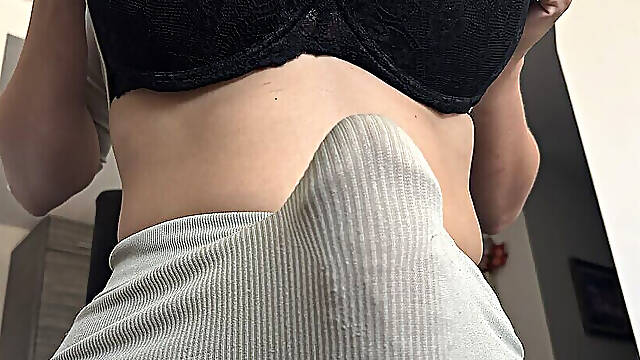 This Boner! Caught Stepmother Shocked Her Stepson While Masturbating Her Big Cock