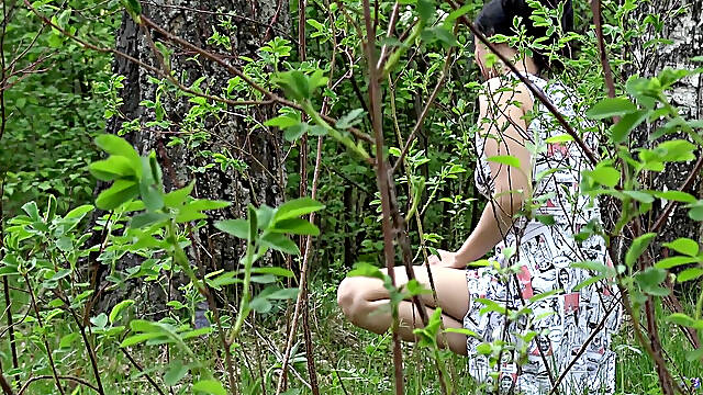 Flashing My Pussy in the Woods