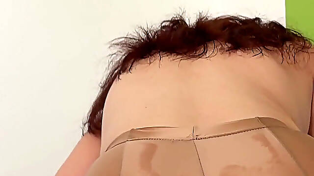 Satin Pantyhose Thigh Job, Assjob, Blowjob & Cowgirl