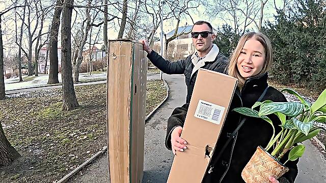 The couple agreed to a bold experiment with a busty blonde beauty.